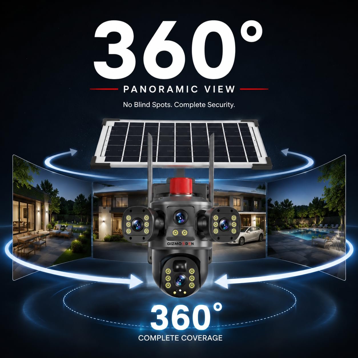 Gizmo Den 15mp Triple Lens 4g Solar Security Camera - Image 5